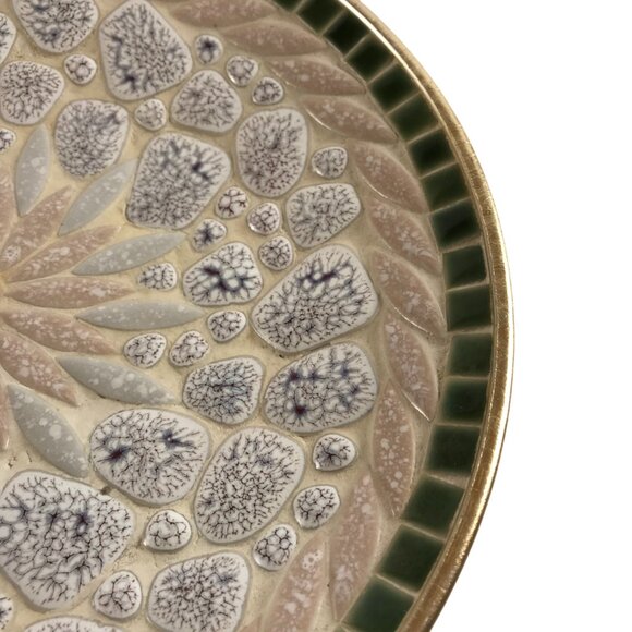 Vintage Mid Century Modern Mosaic Art Plate Dish - Picture 4 of 6